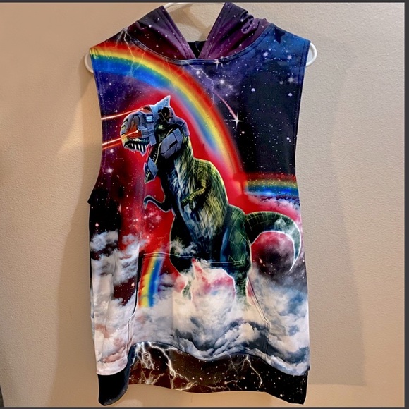 Blackmilk Hell Yeah muscle (sleeveless) hoodie. - Picture 3 of 10